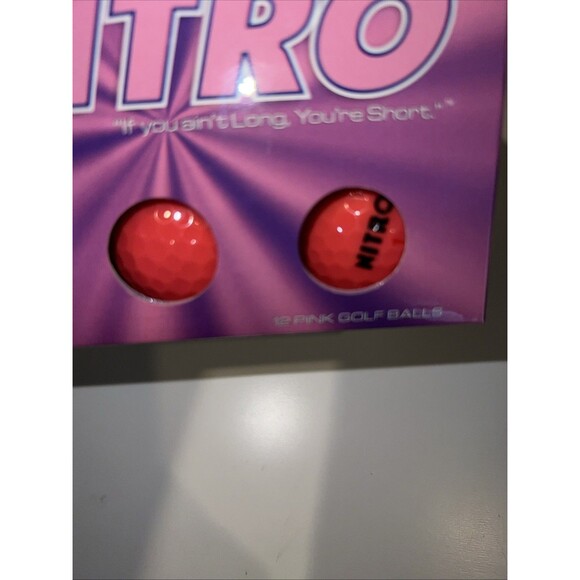 Nitro Blaster Womens Golf Balls 12 Pack New in box Hot Pink Fun Colorful - Picture 6 of 8